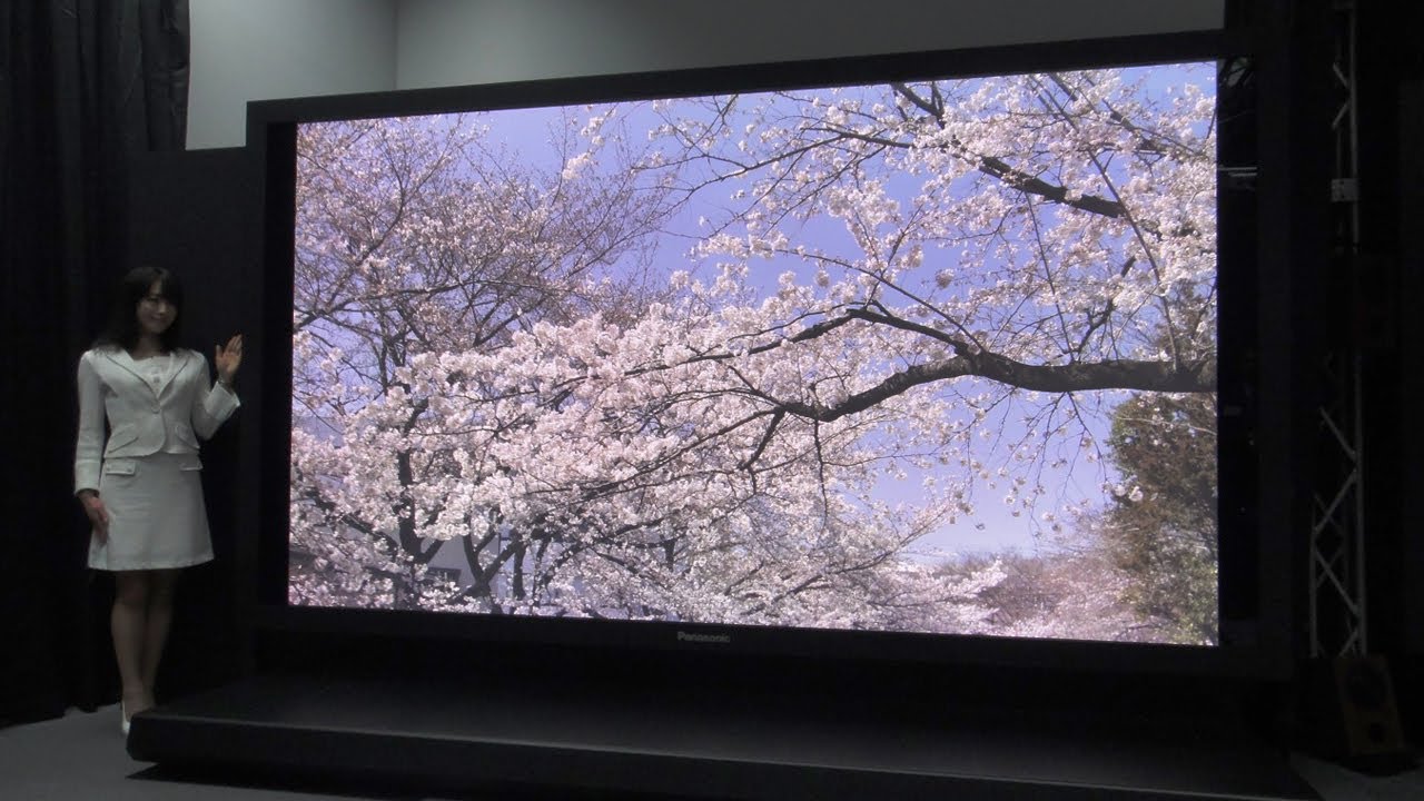 145-palcová 8K Plasmová televize Panasonic/NHK