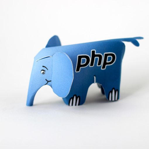 Origami Elephpant - Modrý